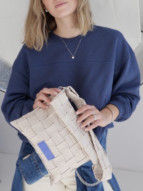 Chunky Woven Bag Ivory
